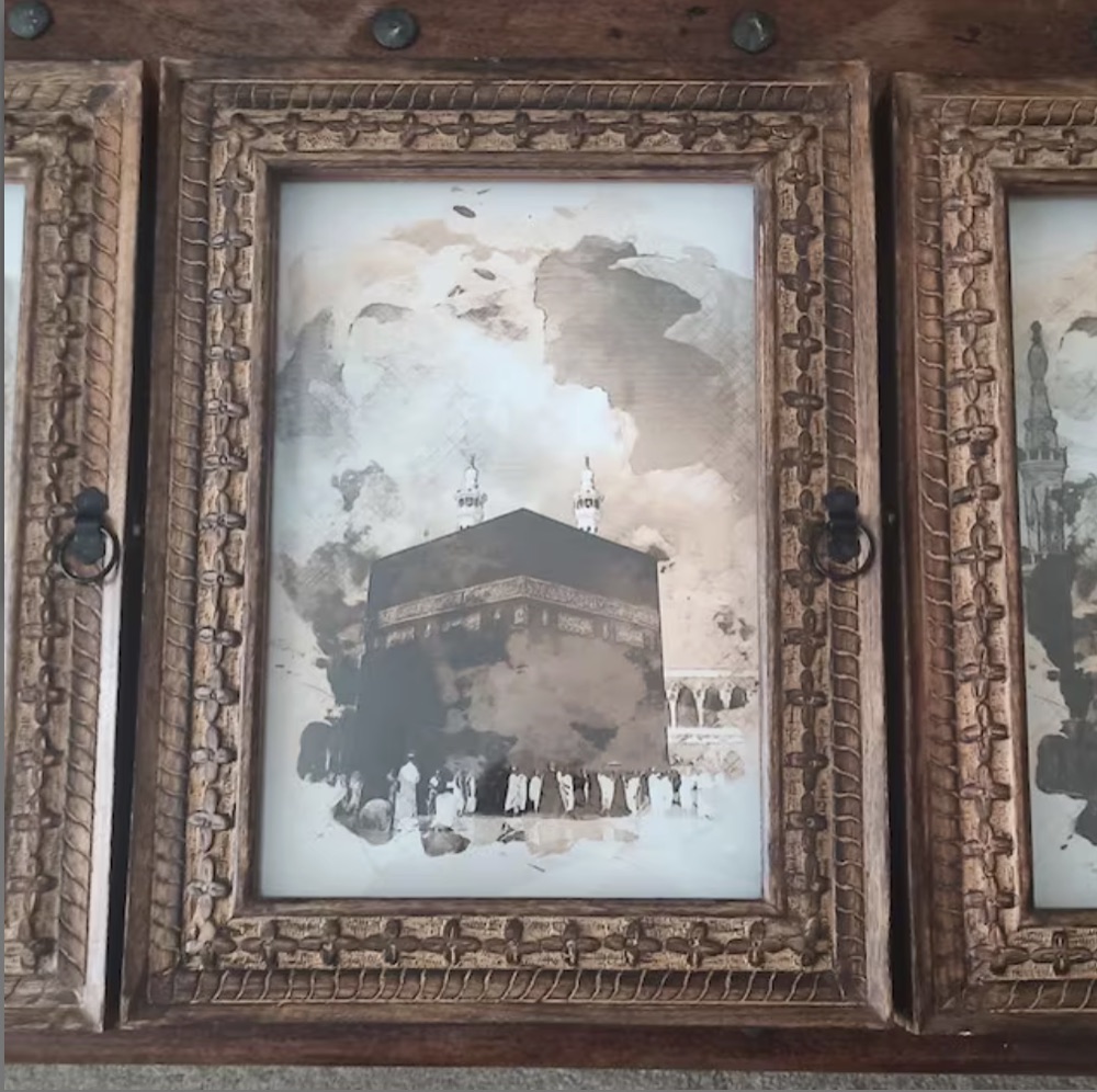 Customer photo of a framed print at home